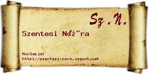 Szentesi Nóra névjegykártya